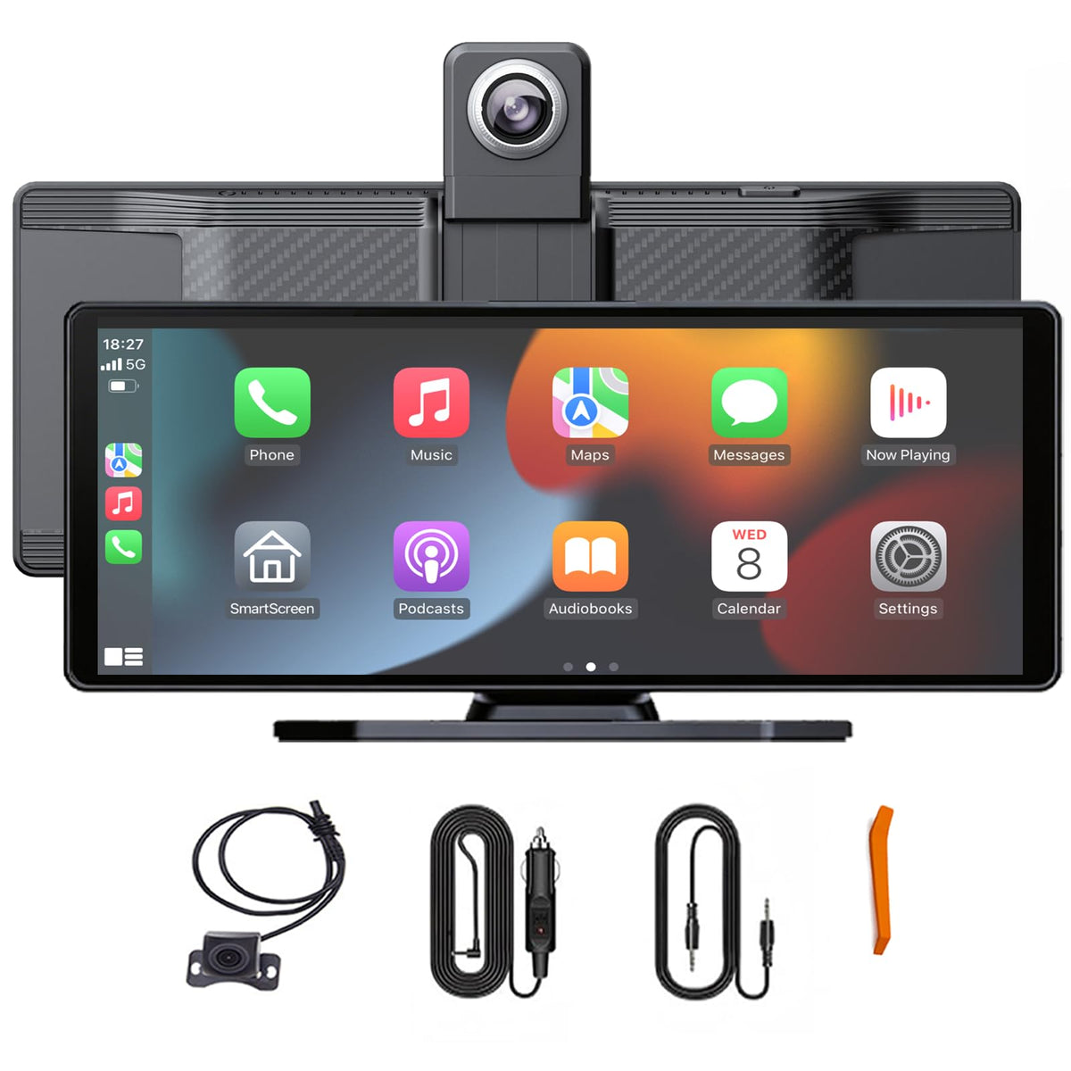 SMINWISNOZY 10-inch display front view for a sleek car upgrade with clear touch response