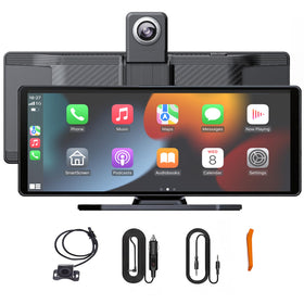 SMINWISNOZY 10-inch display front view for a sleek car upgrade with clear touch response