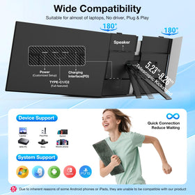 SMISEACOW multi-port connectivity supports Type-C and HDMI configurations.