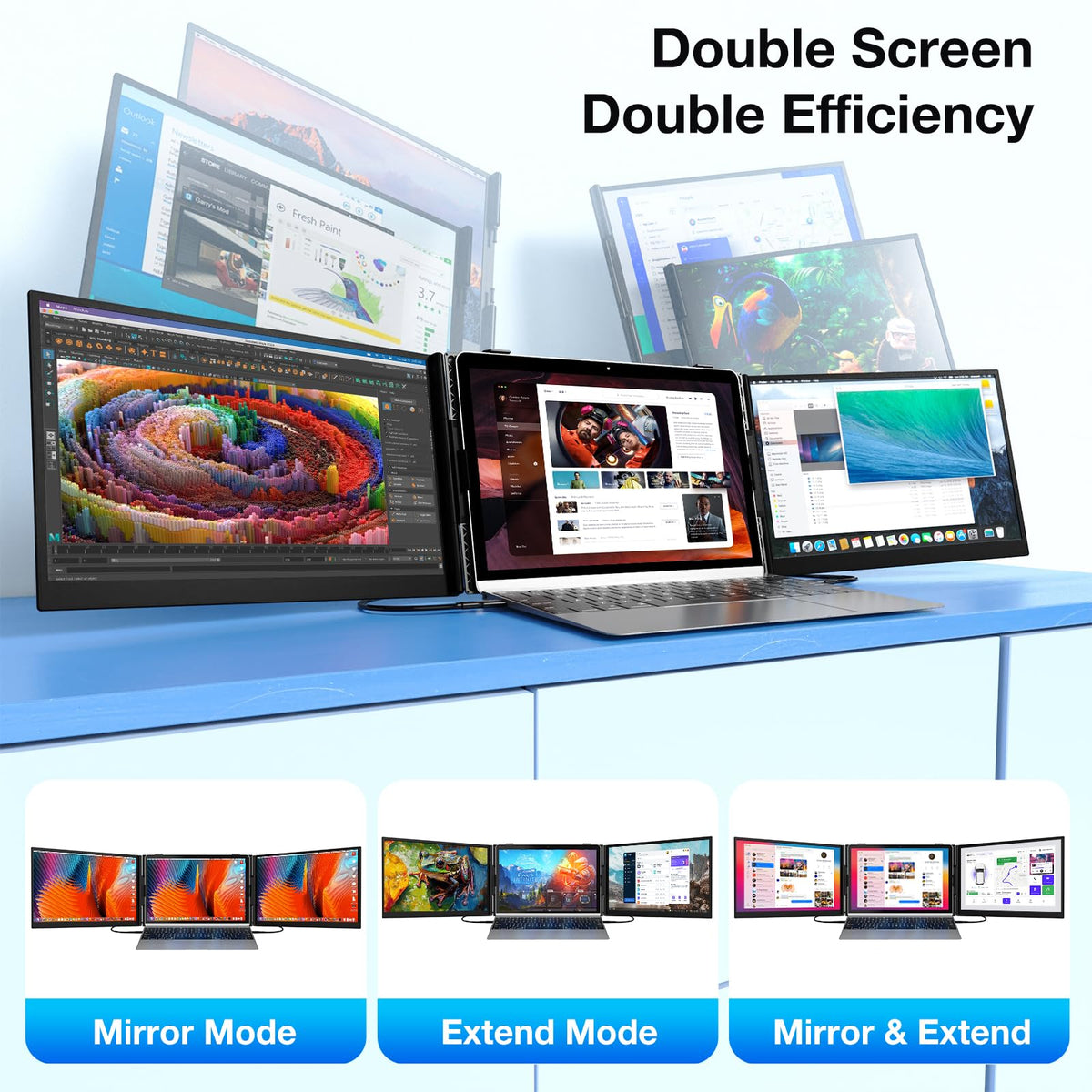SMISEACOW plug-and-play design works with most laptops and includes H5-T cable.