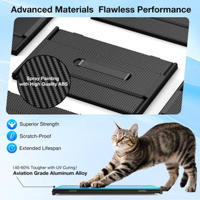 SMISEACOW retractable aluminum stand supports stable use without laptop strain.