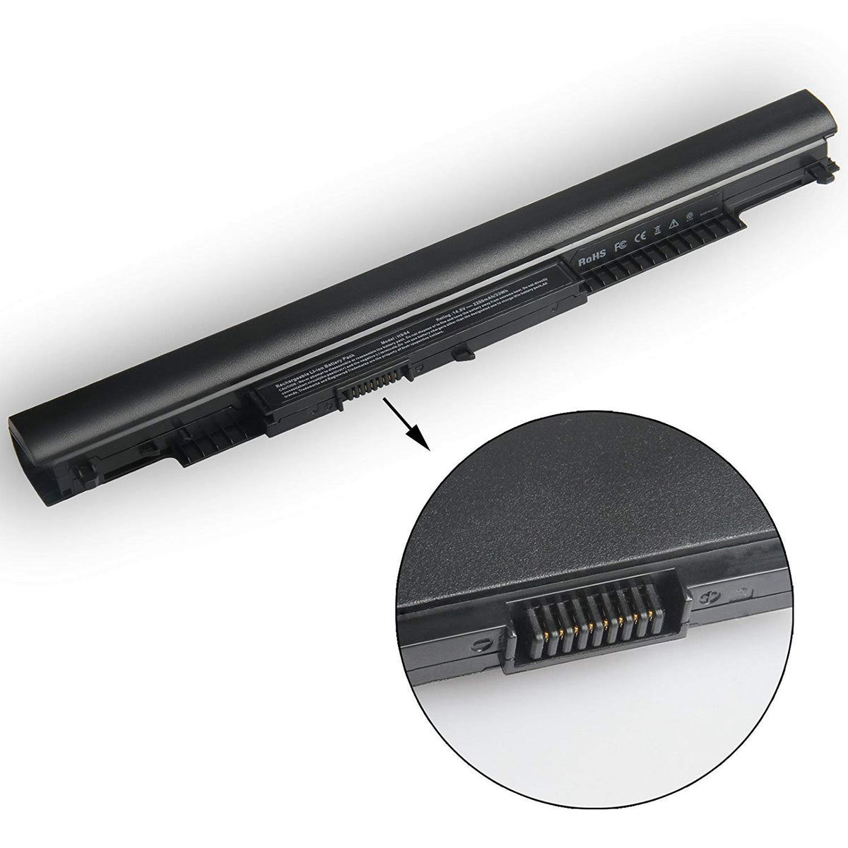 SML 4-cell Li-ion battery provides lightweight, easy installation.
