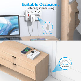 SMNICE photo showing 10 foot cord length for flexible placement and reach