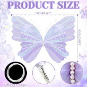 SmoothNovelty 3D butterfly design adds lifelike depth to event décor and photos
