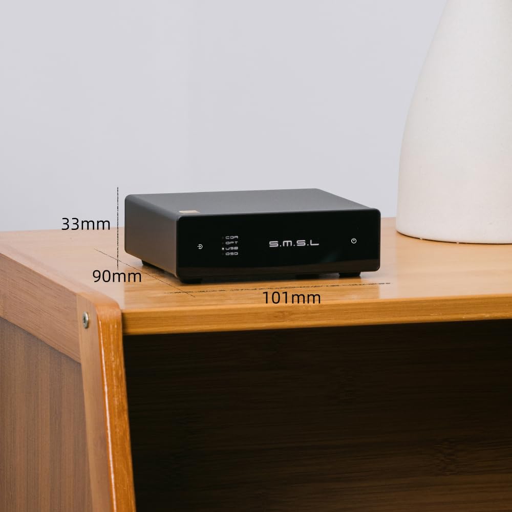 SMSL D1 helps unlock high-resolution audio up to 768kHz/32-bit in compatible setups.