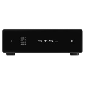 SMSL D1 front panel with clean layout for easy control and visible status.