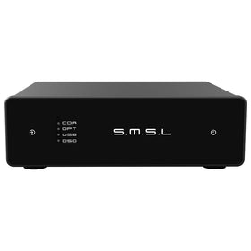 SMSL D1 hi-res DAC front panel with accessible controls for input selection and volume