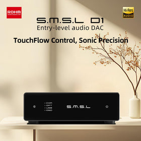 SMSL D1 USB-C inputs simplify pairing with computers and mobile devices for instant listening.