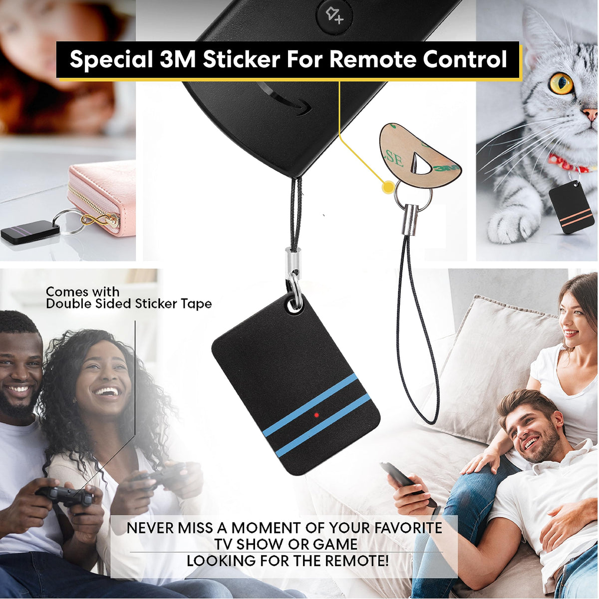 SNAP INVENT TV remote locator helps you find remotes across rooms with an audible alert.
