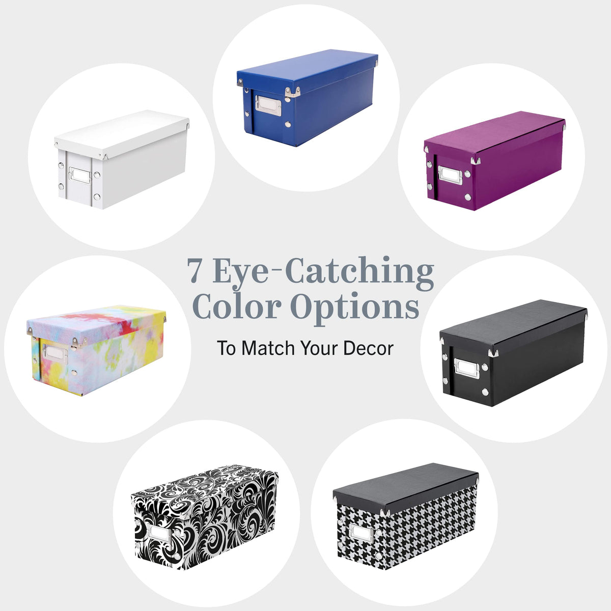 Snap-N-Store CD storage box capacity up to 165 discs.