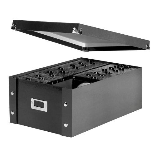 Snap-N-Store CD storage box holds 60 slim cases.