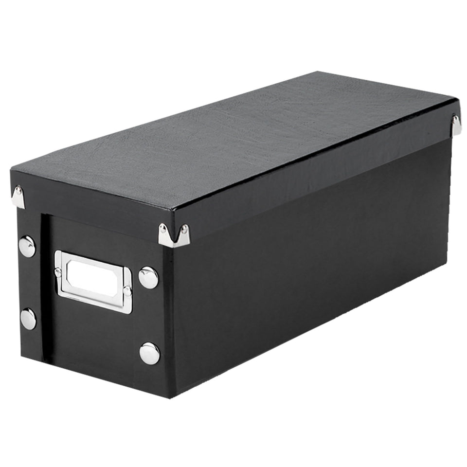 Snap-N-Store CD storage box closed for durable, organized media storage.