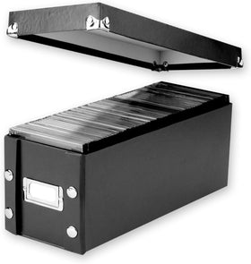 Snap-N-Store chrome card holder with label for quick identification benefit