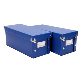 Snap-N-Store front view showing Classic Blue box and organized storage benefit