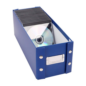 Snap-N-Store open box filled with jewel cases for quick-access organization