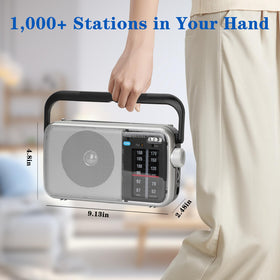 Snokauwa AM FM radio AC adapter for steady home use