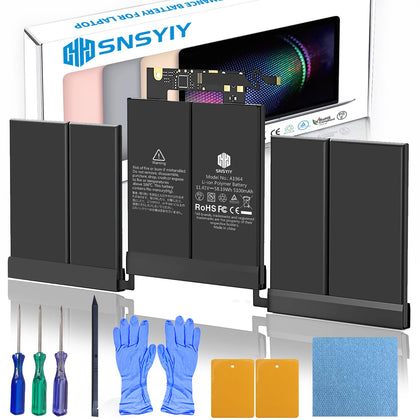 SNSYIY front packaging showing battery kit and clear compatibility information for convenience
