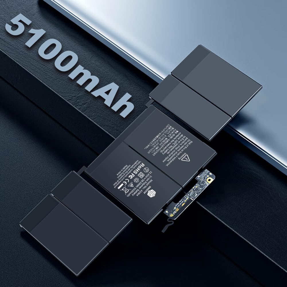 SNSYIY battery installed in MacBook Pro 13 demonstrating restored unplugged productivity