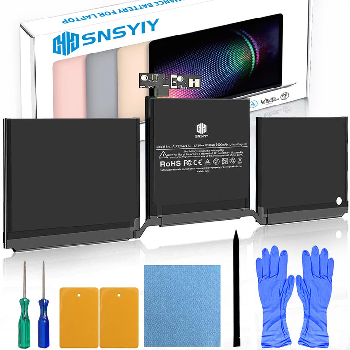 SNSYIY front packaging of replacement battery showing model and capacity benefits