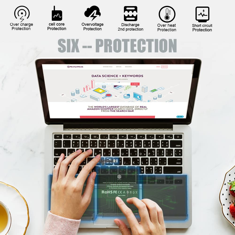 SNSYIY battery installed in MacBook Pro demonstrating restored runtime benefit