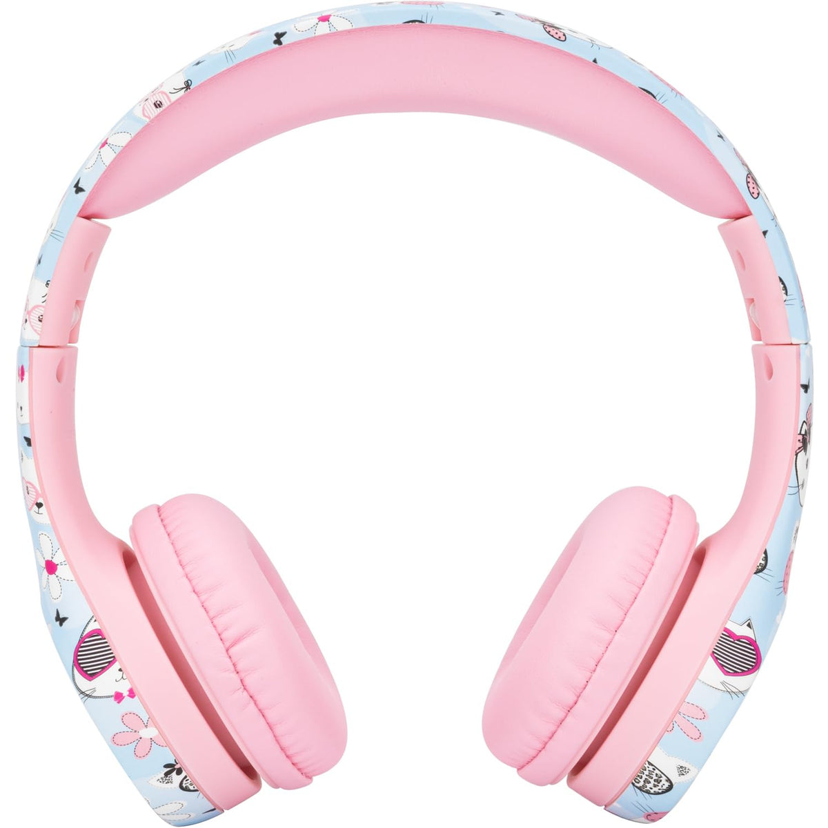 Snug Play+ Kitty headphones, ear pad close-up, soft comfort and durable build.