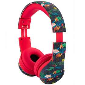 Snug Play+ Monster Trucks headphones side view, lightweight and ergonomic for active kids