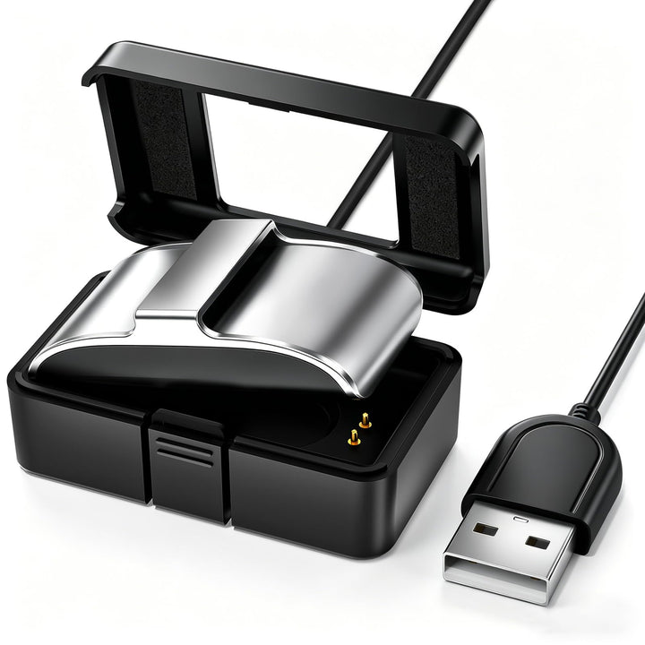 Snyeest Hume Band Charger Case with magnetic dock for easy, secure charging.
