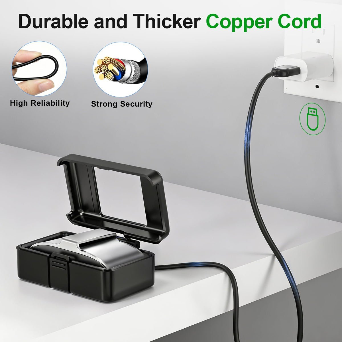 Snyeest Hume Band Charger uses one-click magnetic placement for quick charging.