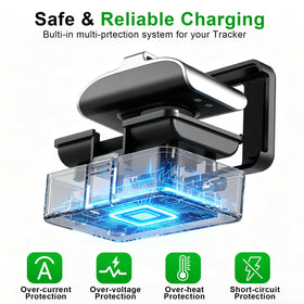 Snyeest Hume Band Charger includes USB cable for convenient power access.