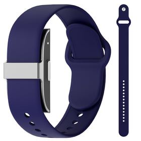 Snyeest Hume band navyblue waterproof silicone strap for daily wear.