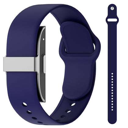 Snyeest Hume band navyblue waterproof silicone strap for daily wear.