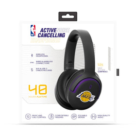 SOAR NBA over-ear headphones with Lakers branding offering all-day comfort for extended listening.