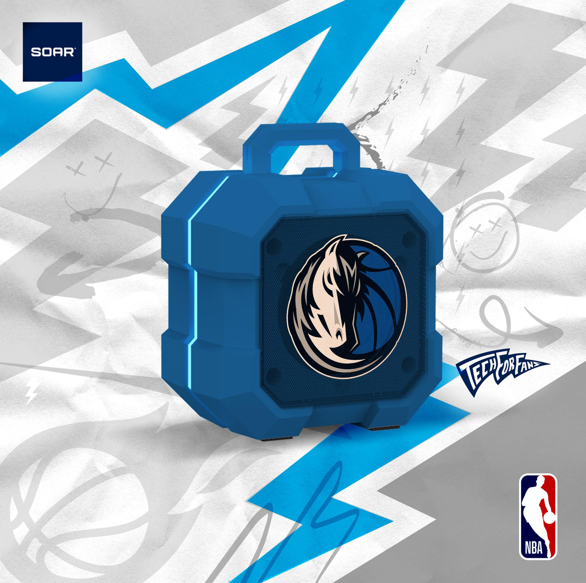 SOAR NBA Shockbox IPX4 exterior for outdoor splash resistance