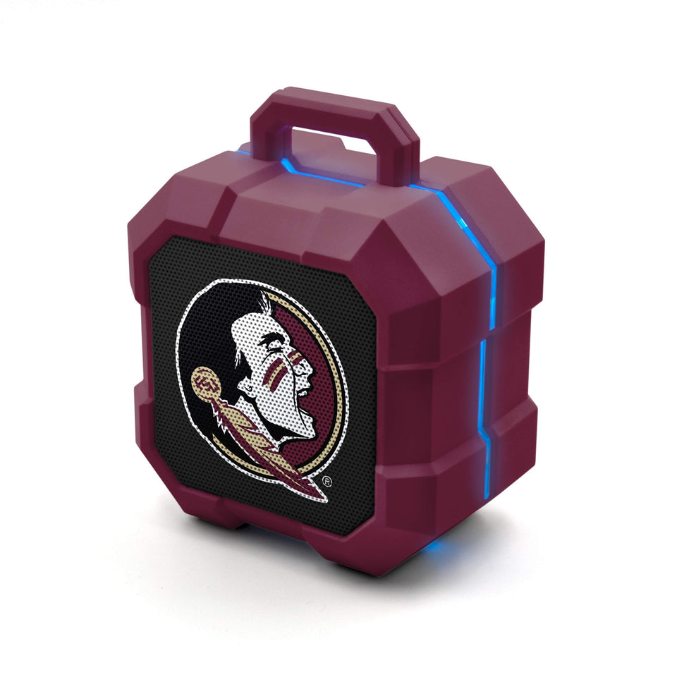 SOAR NCAA Shockbox LED Speaker front view showcasing portable design and team spirit