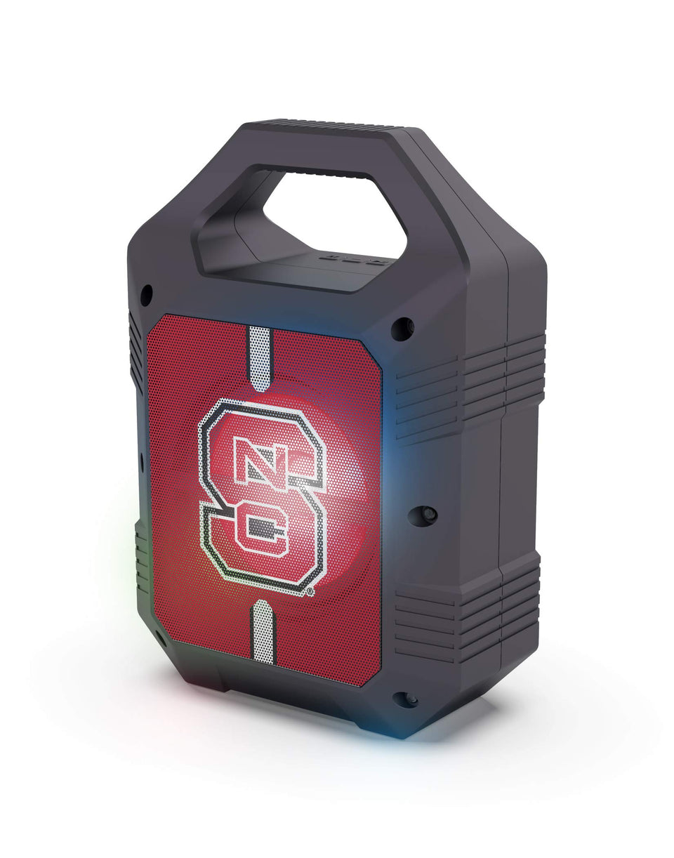 SOAR ShockBox XL LED Speaker front view, portable for tailgates.