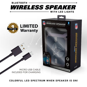 SOAR ShockBox XL LED speaker includes micro-USB cable for quick charging