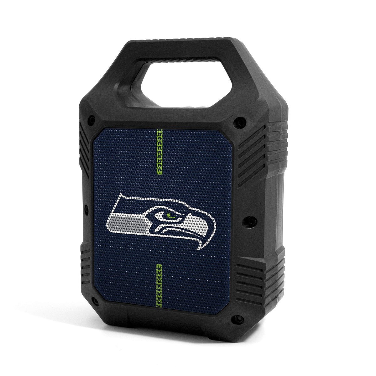 SOAR Seattle Seahawks front view showing team logo and speaker grille benefit: clear branded look