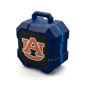 SOAR Shockbox front view showing Auburn logo and speaker grille, highlights team pride and portability