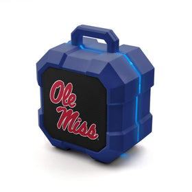 SOAR Shockbox Ole Miss front view showing team logo and compact speaker for spirited tailgates