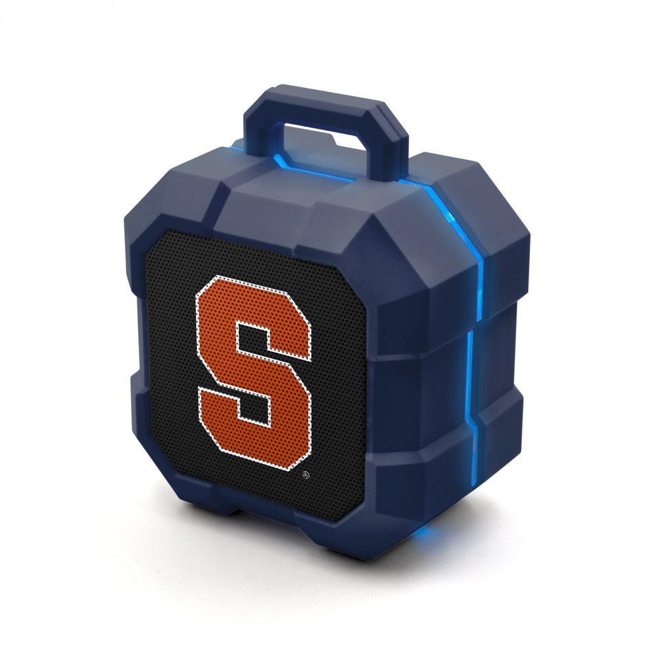 SOAR Shockbox front view with Syracuse Orange logo showing portable sound