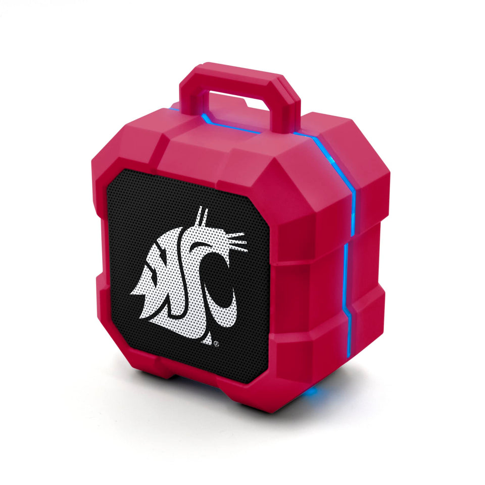 SOAR Shockbox front view with Washington State Cougars logo and rugged benefit