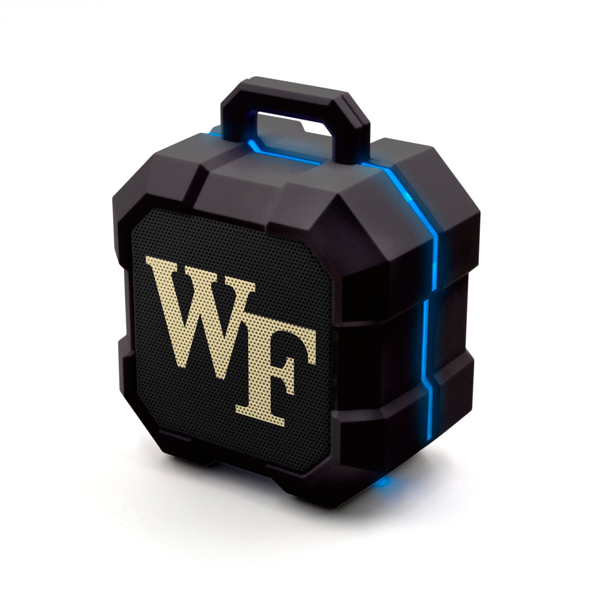 SOAR Shockbox front view showing Wake Forest branding and durable grille for fan display