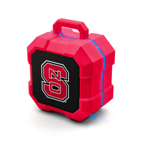 SOAR Shockbox front view with NC State Wolfpack logo showing team pride and portability