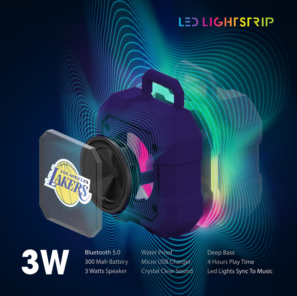 SOAR Shockbox LED speaker with pulse lighting for dynamic moments