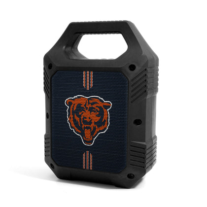 SOAR ShockBox XL front view with Chicago Bears logo showing portable team pride