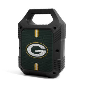 SOAR ShockBox XL front view showing Packers logo and speaker face, boosts team spirit