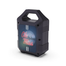 SOAR ShockBox XL front view showing Ole Miss Rebels logo and portable handle