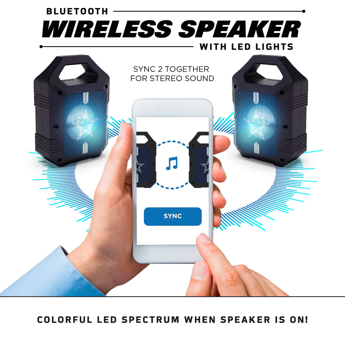 SOAR ShockBox XL on a tailgate surrounded by fans, provides loud outdoor entertainment