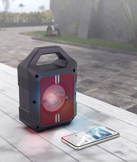 SOAR ShockBox XL LED close-up showing multicolor lights that sync to music