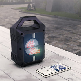 SOAR ShockBox XL LED close-up showing multicolor lights enhancing atmosphere